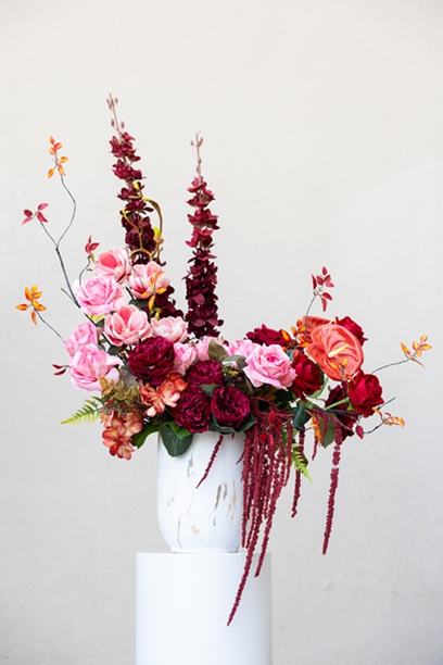 Crimson Cascade Arrangement