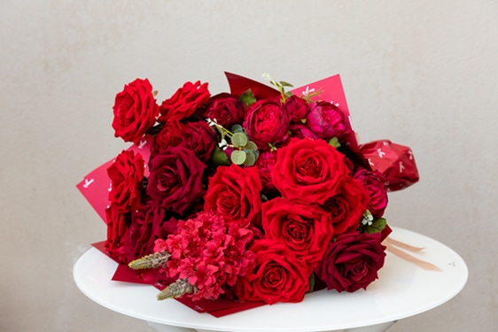 Crimson Bloom Bouquet