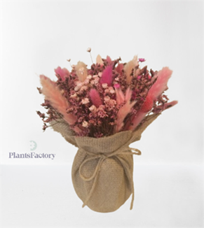 Pink Meadow Dried Flower Arrangement