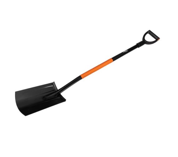 Hardened Spade, Metal Handle, Straight
