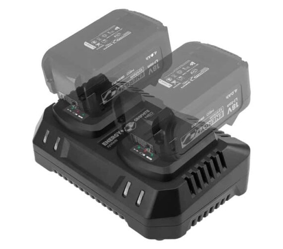 Energy+ Set: 2 x 4 Ah Battery with Dual Charger.