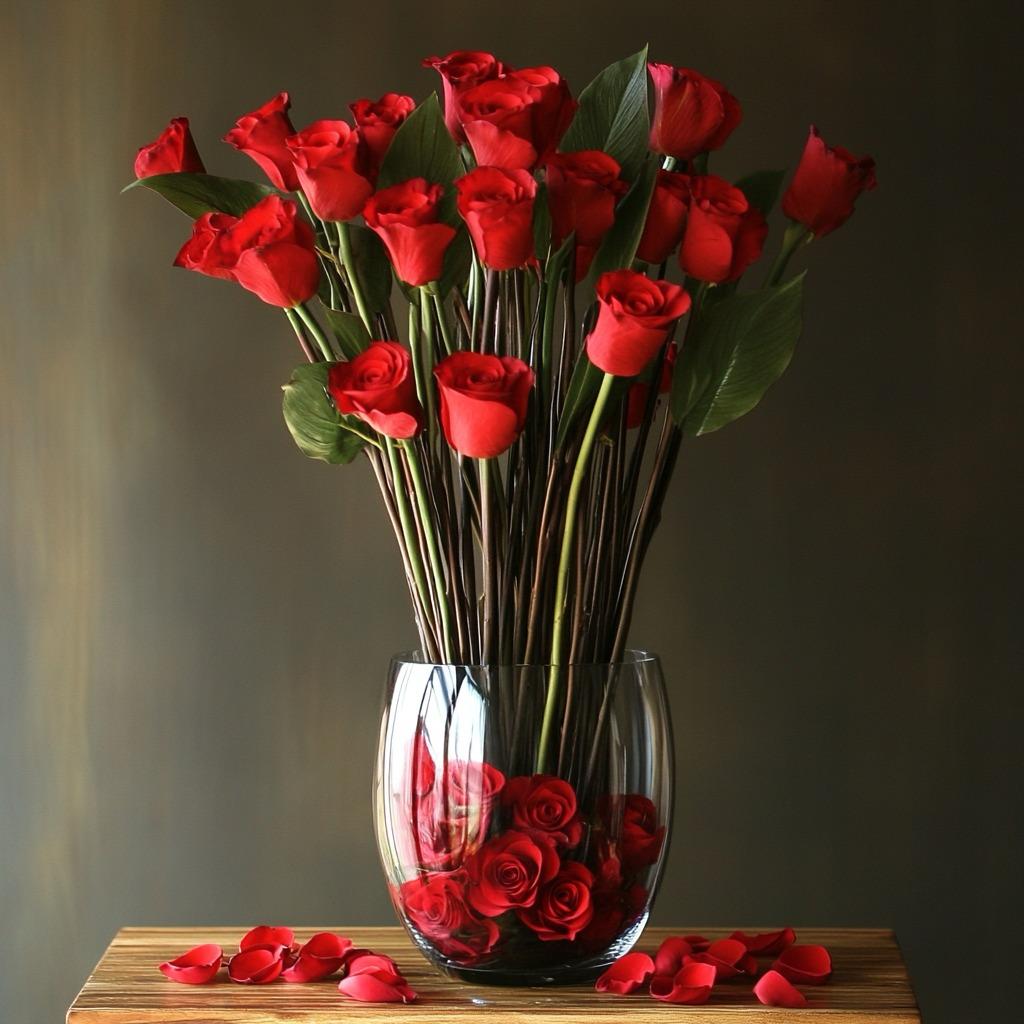 Tall Rose Vase