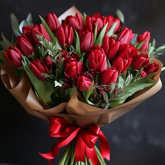 Red Tulip Wrap