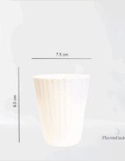 3 White Ceramic Planter Set - Image 3